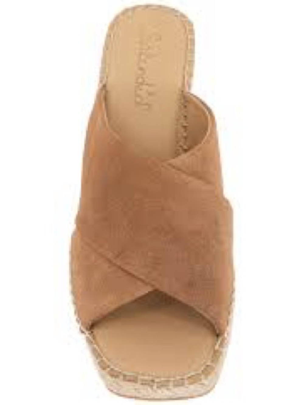 Splendid NWOT Tan Suede Crisscross Espadrille Mules, Size 8